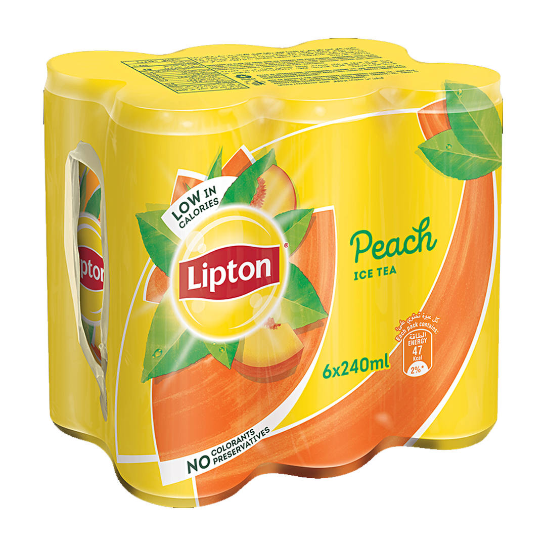 lipton peach ice tea zero 240 ml x20xليبتون خوخ زيرو 240 مل