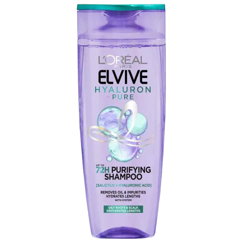 Loreal Elvive Oily Scalp Dehydratet Lengths 400ml لوريال باريس الفيف شامبو لفروة الراس الدهنية 400مل