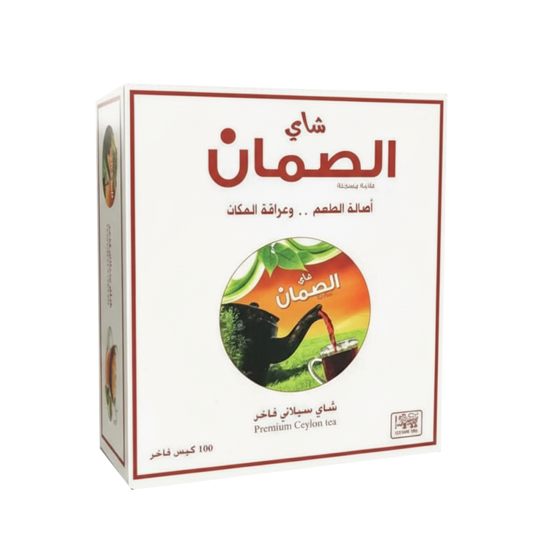 Al Suman Tea Bags Ceylon Premium White 100's الصمان شاي سيلاني فاخر 100كيس