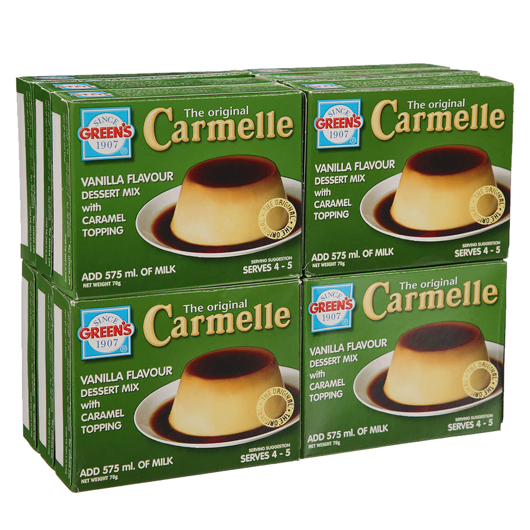 جرينز كارميل الأصلية كريم كراميل 12*70جم Greens Caramelle Vanilla Flavour Desert Mix 70g