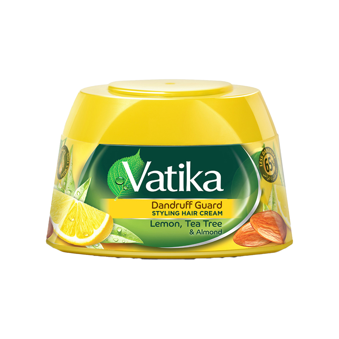 Vatika Hair Styling Cream Dandruff Guard 140 ml فاتيكا كريم تصفيف الشعر ليمون وشجرة الشاي 140 مل