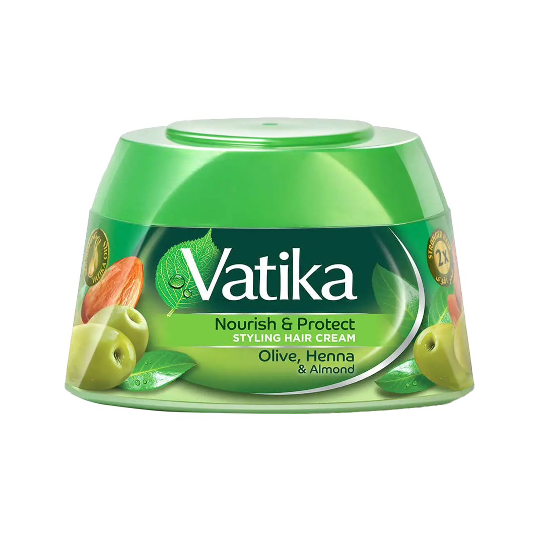 Vatika Hair Styling Cream Henna Almond 140 ml فاتيكا كريم تصفيف الشعر الزيتون والحناء واللوز 140 مل
