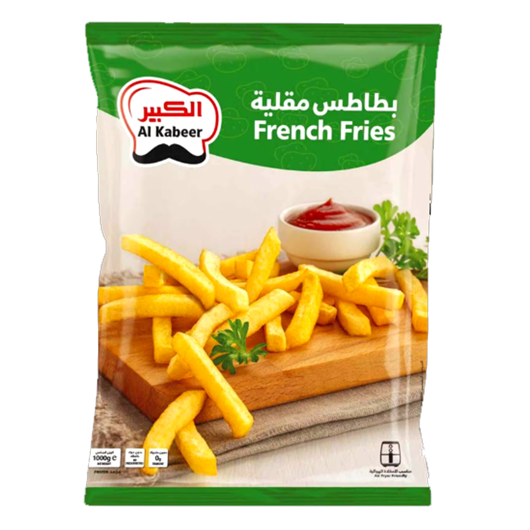 Al Kabeer French Fries 1 kg الكبير بطاطس مقليه مجمد 1000غم