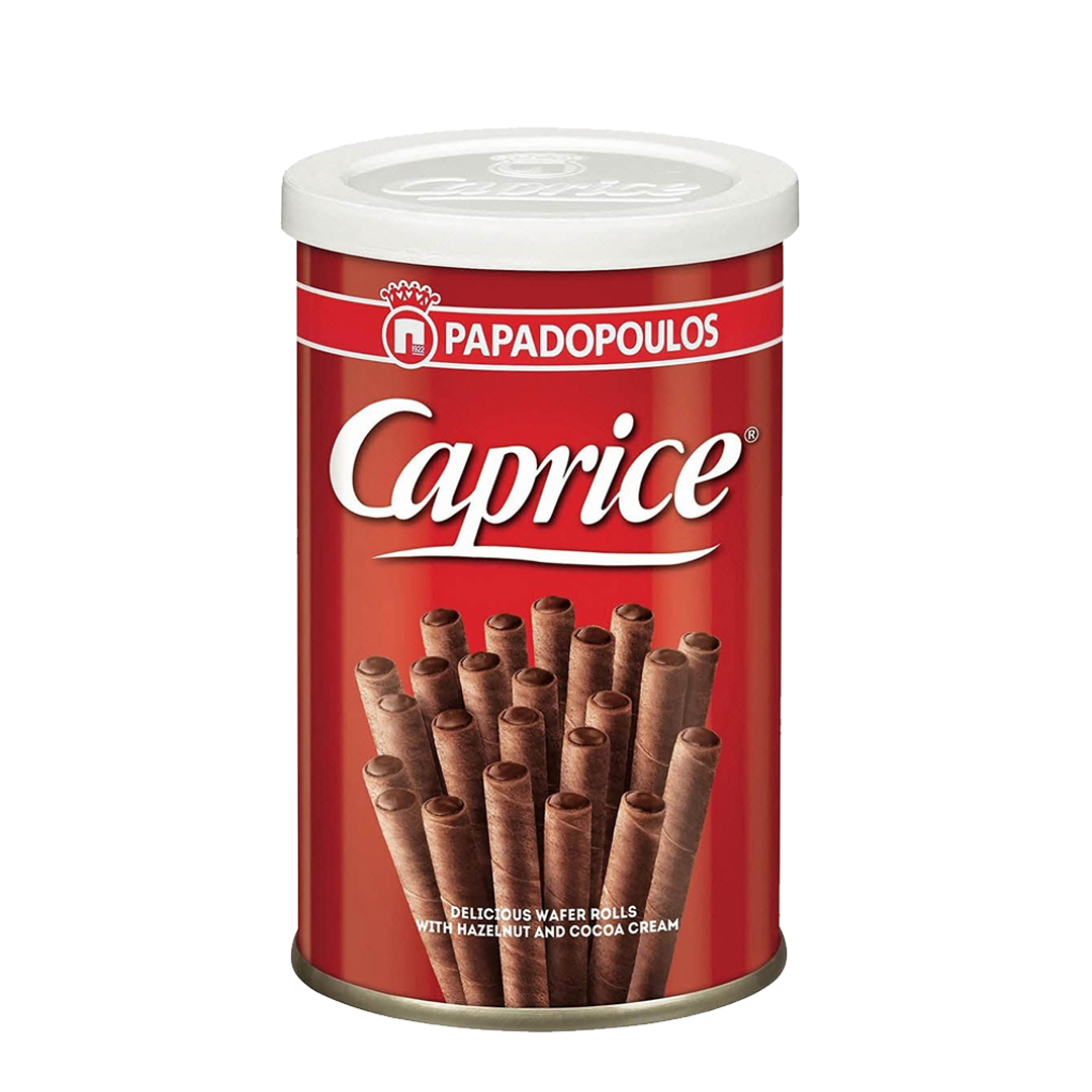 Caprice Wafer Roll Hazelnut & Cocoa Cream 250g ويفر كابرس علب وسط شد 12*250 جرام