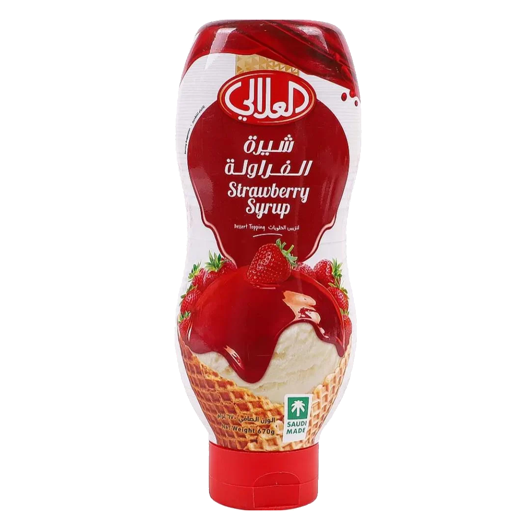 AL ALALI STRAWBERRY SYRUP 670ml العلالي شيرة الفراولة 670 مل