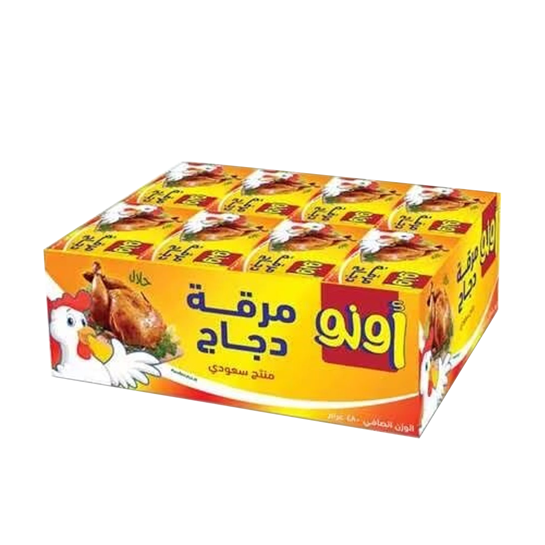 اونو مرقة دجاج 18جم UNO Chicken Stock 18gm x24