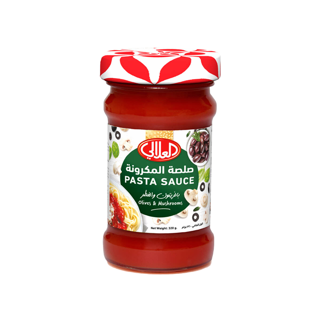 Alalali Pasta Sauce Olives & Mushrooms 320g العلالي صلصة معكرونة زيتون وفطر 320غم