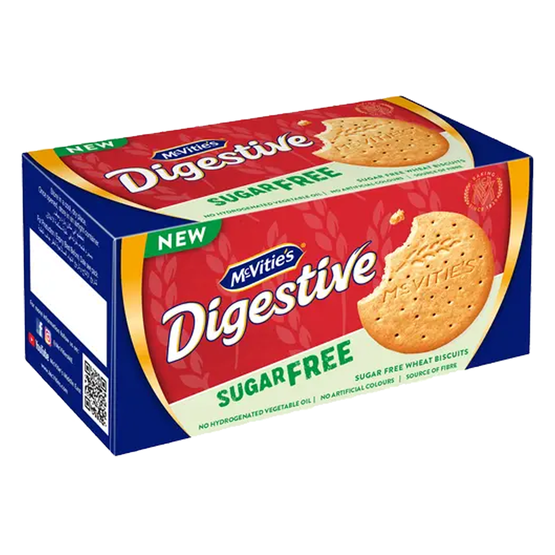 McVities Digestive Sugar Free Wheat Biscuits 250gm داجستيف خالي من السكر 250 جرام