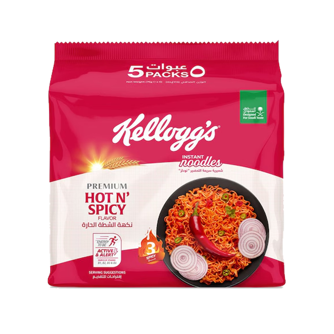 Kelloggs Instant Fried Noodles 85g كيلوجز شعيرية سريعة التحضير شعيرية مقلية 85 جرام