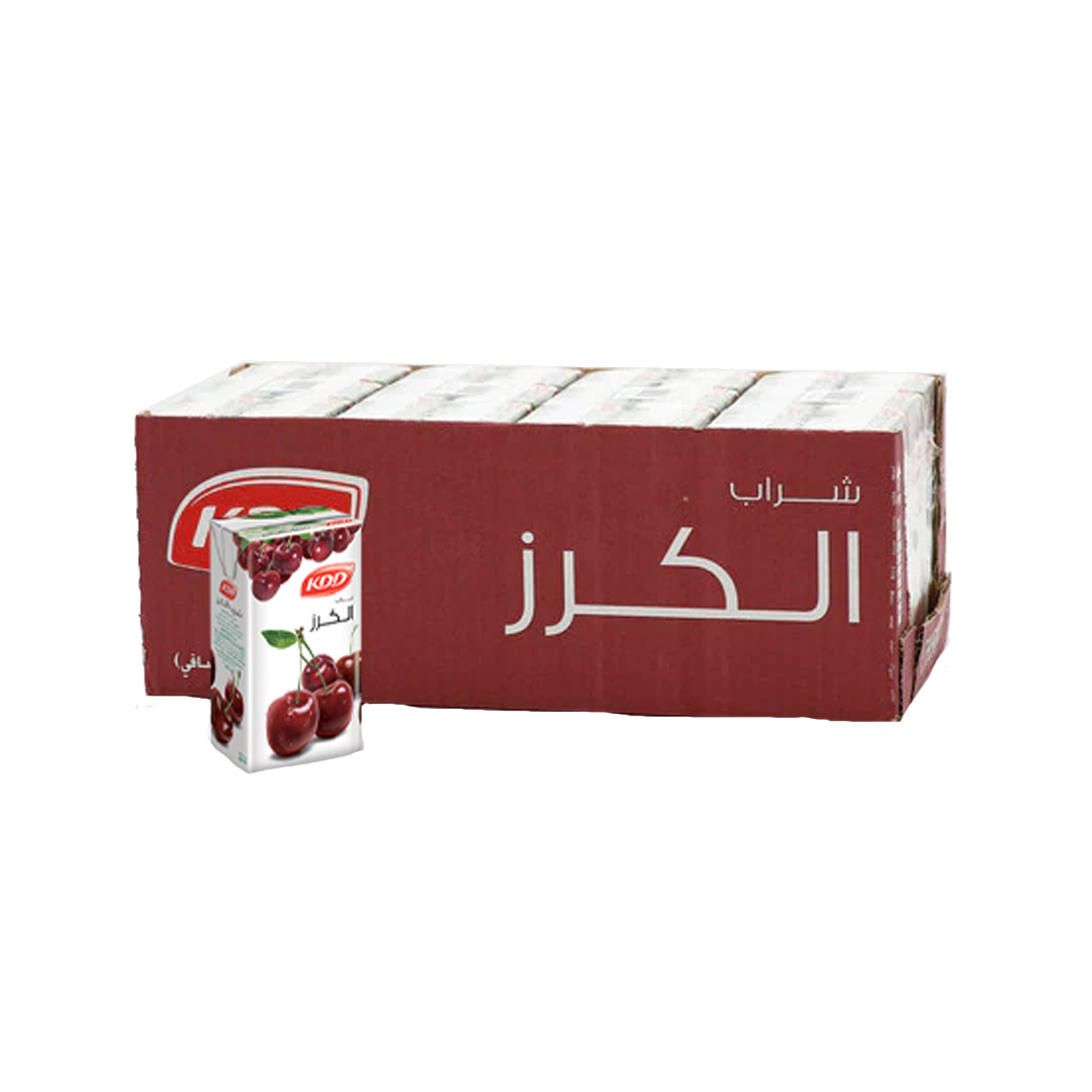 KDD Cherry juice 180ml x 24 كي دي دي عصير كرز 180مل