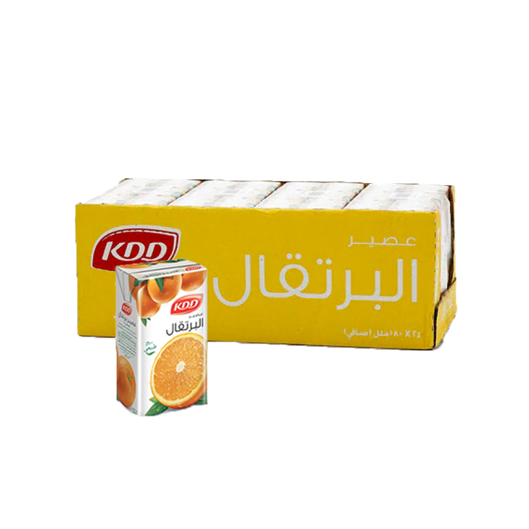 KDD Orange 180ml x 24 كي دي دي برتقال 180مل