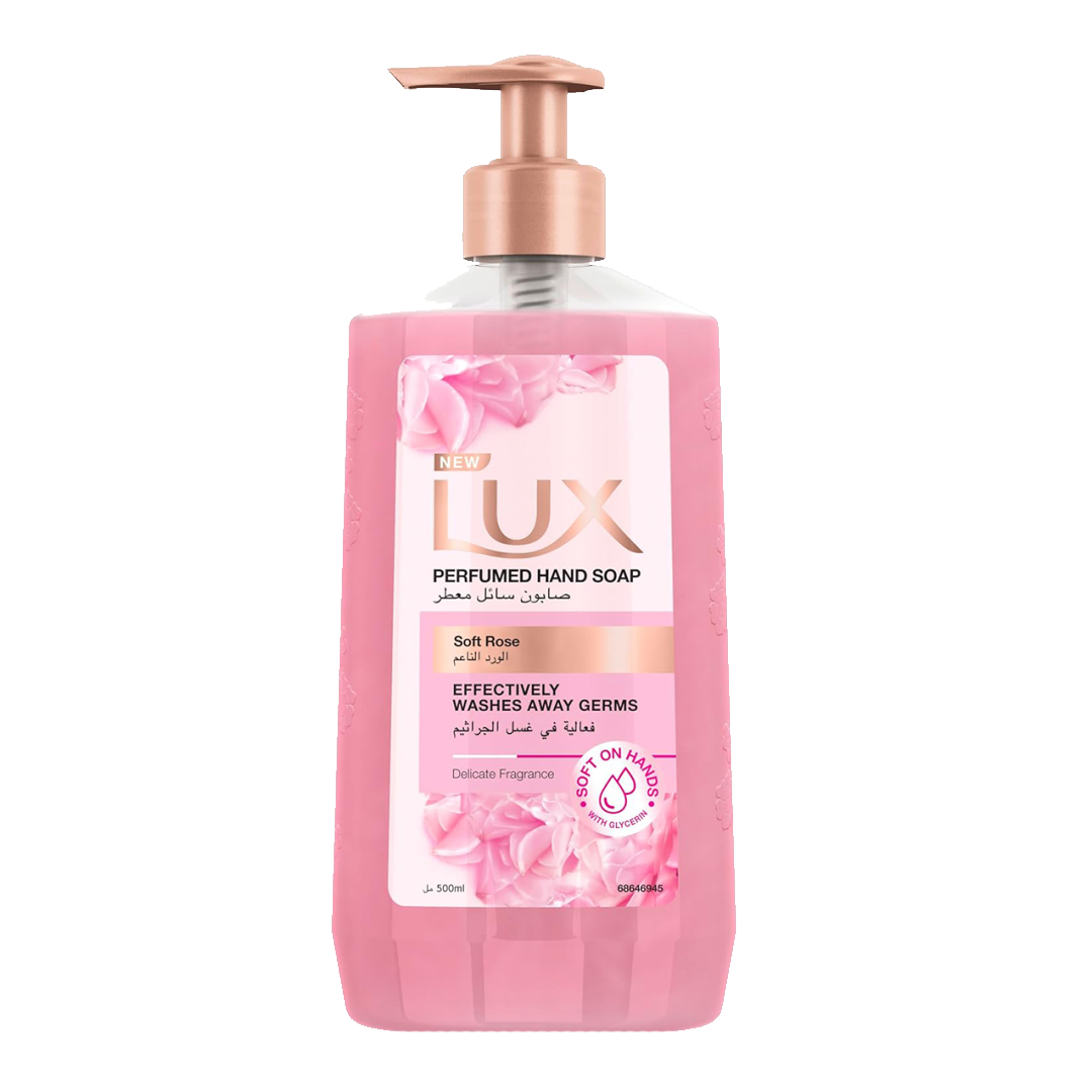 Lux Soft Rose Perfumed Liquid Hand Wash 500ml لوكس الورد الفرنسي500 مل