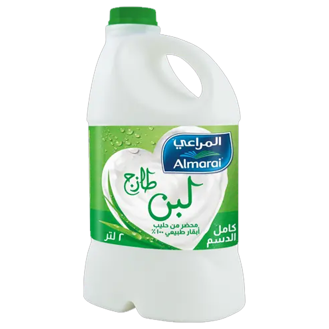 Almarai Fresh Laban Full Fat 2ltr المراعي لبن كامل الدسم 2لتر