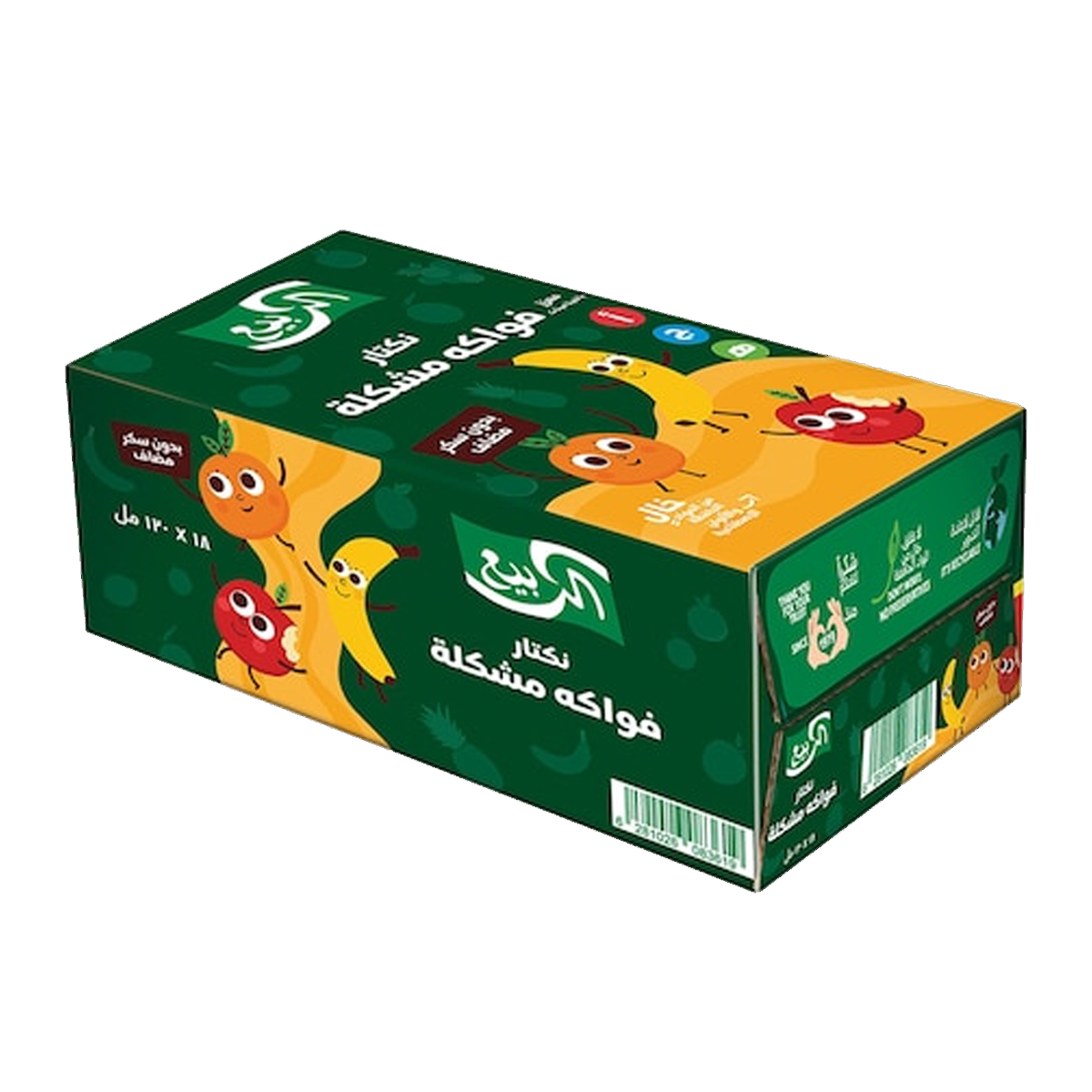 Al Rabie Juice Multi Fruit 120ml x18xالربيع عصير فواكه مشكلة 120مل