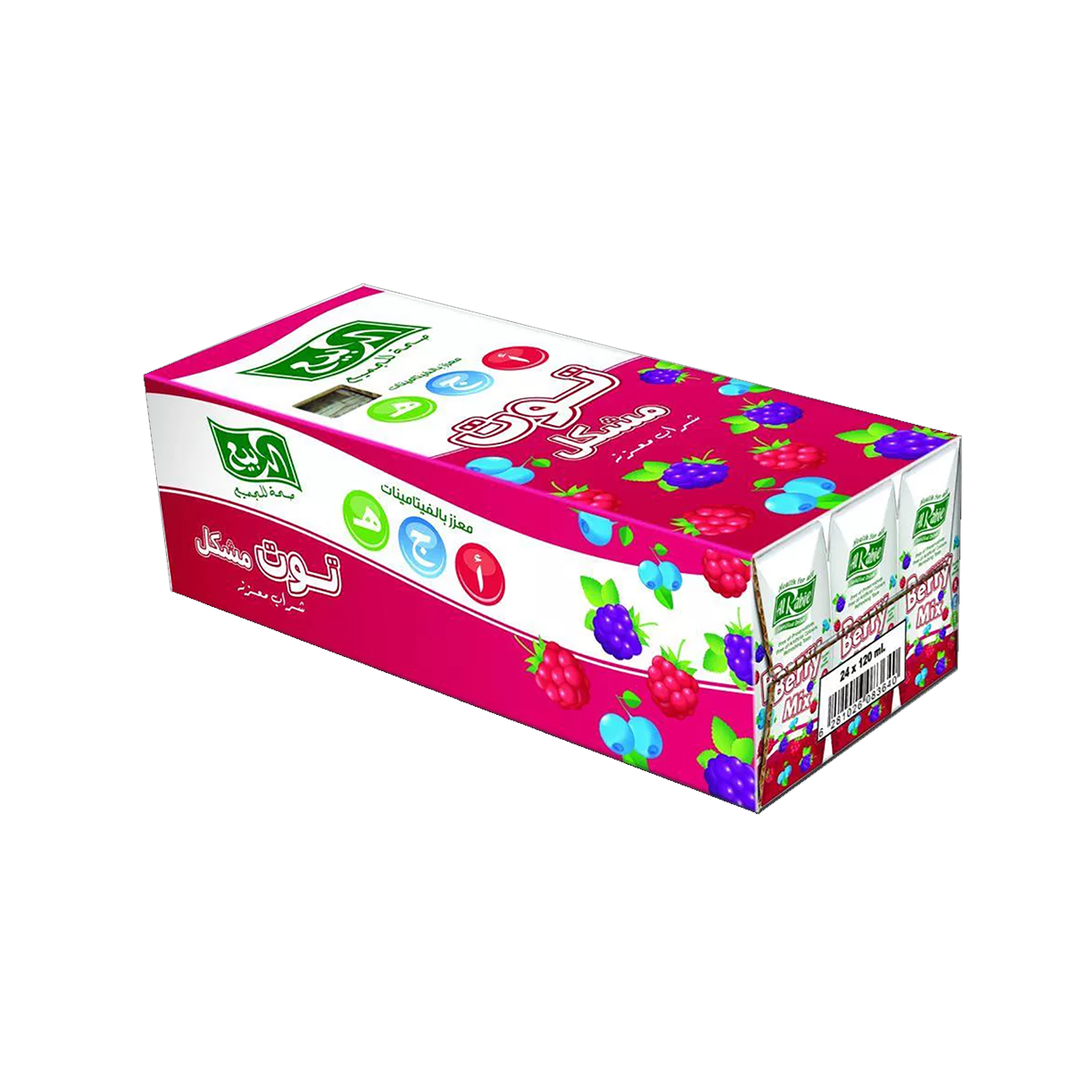 AlRabie Juice Grape Apple & Berry Mix 120ml x 18 x الربيع عصير عنب وتوت مشكل 120مل