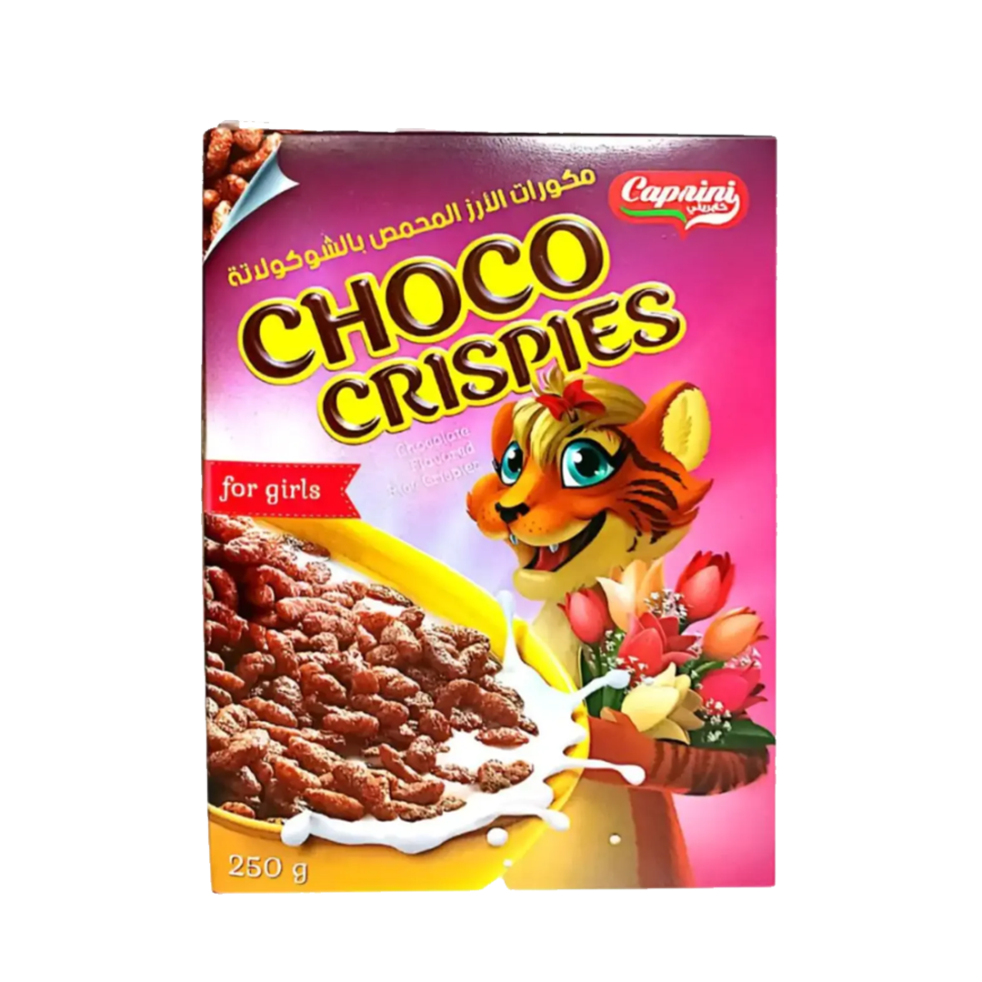 CAPRINI Choco Crispies Flakes Boys 250gm وفرة كورن فليكس كرسبيس 250 جرام