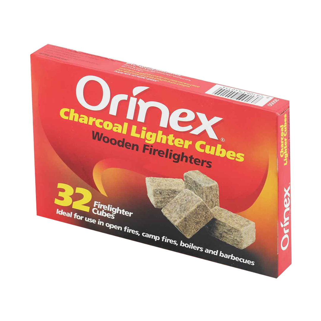 Orinex Wooden Fire Lighter Cubes 32's أورينكس مكعبات مولع الفحم الخشبي 32 حبة