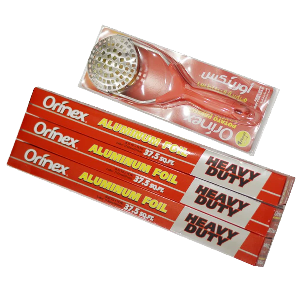 Orinex Aluminum Foil W/Gift 3x37.5 sq.ft. أورينكس قصدير 3×37.5 + هدية