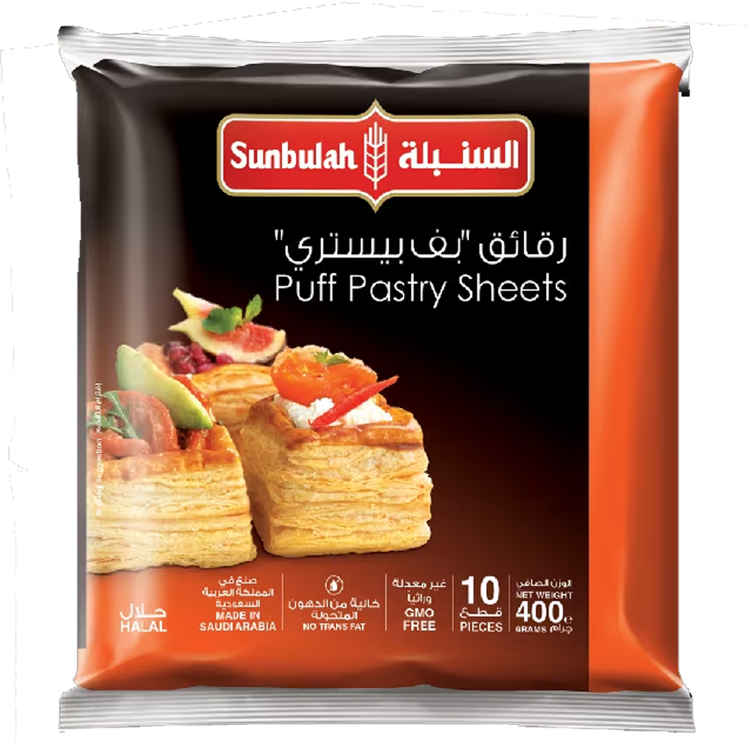 السنبلة بف باستري 10قطعة 400ج Sunbulah Puff Pastry 400g