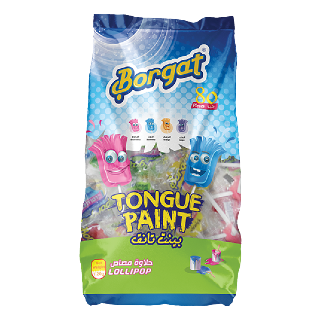 Borgat Lollipops Brushes 80's بورقات حلاوة مصاص فرش 80حبة
