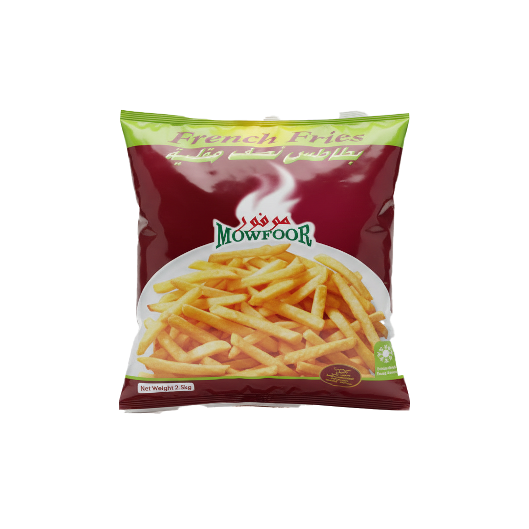Mowfoor French Fries 9/9 2.5 kilo موفور بطاطس نصف مقلية 9/9 2.5 كيلو