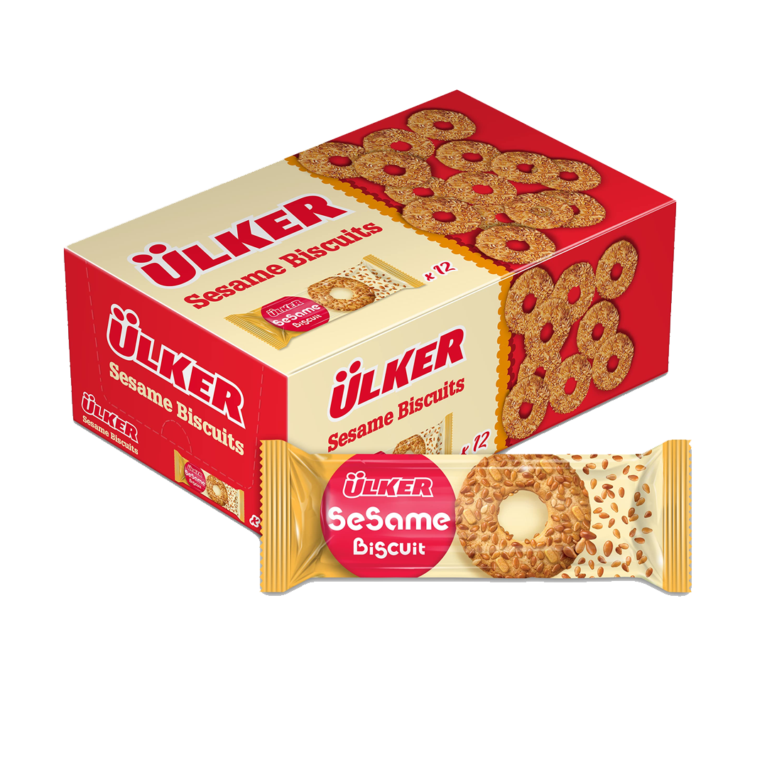 Ulker Susamli Sesame Biscuits 12 x 58g اولكر بسكويت السمسم58 غم