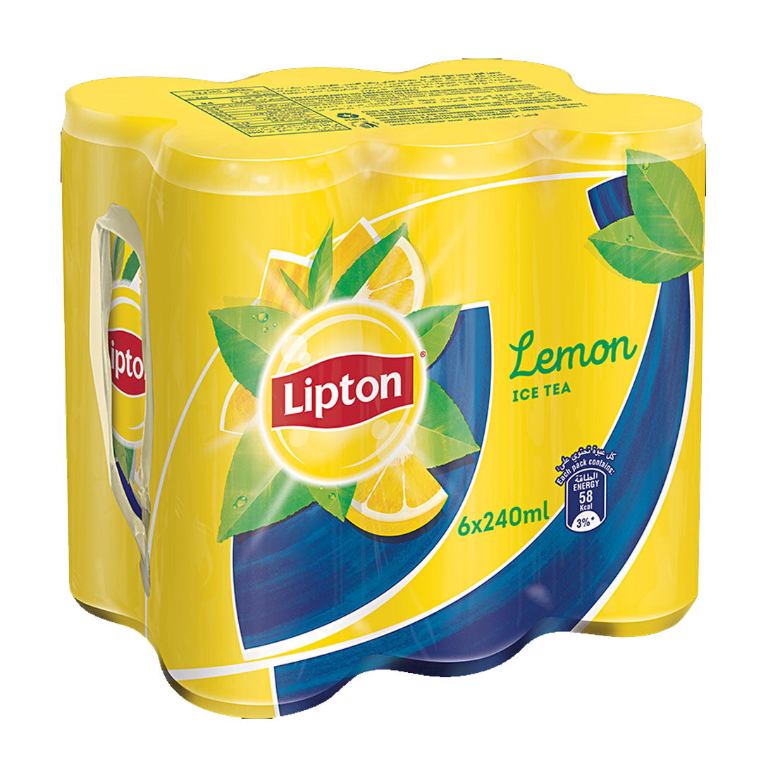 Lipton Lemon Ice Tea 240ml x12 xليبتون ايس تي ليمون 240 مل