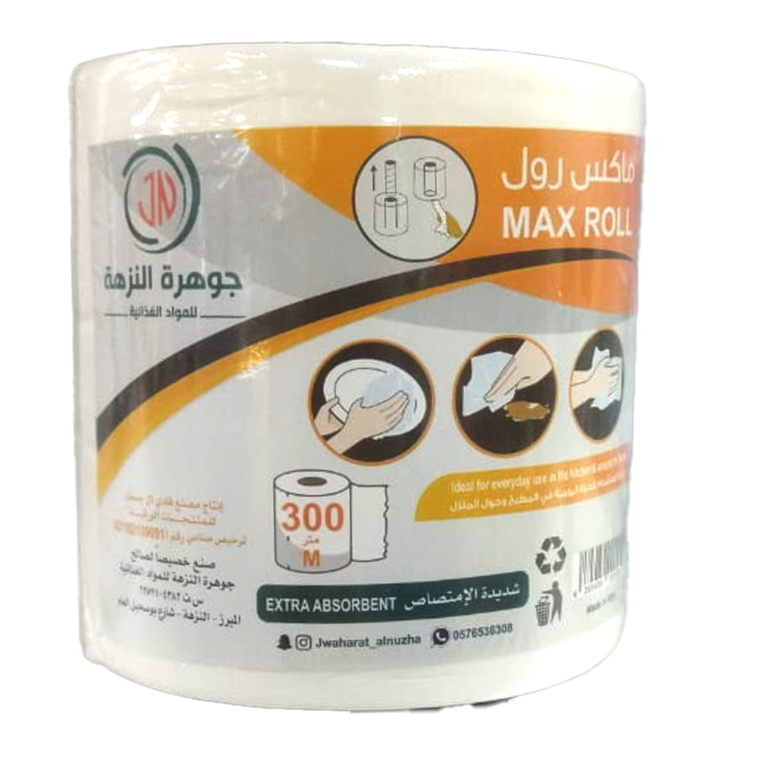 Jawhara Maxi Roll Tissue 300m جوهرة النزهة ماكس رول 300م