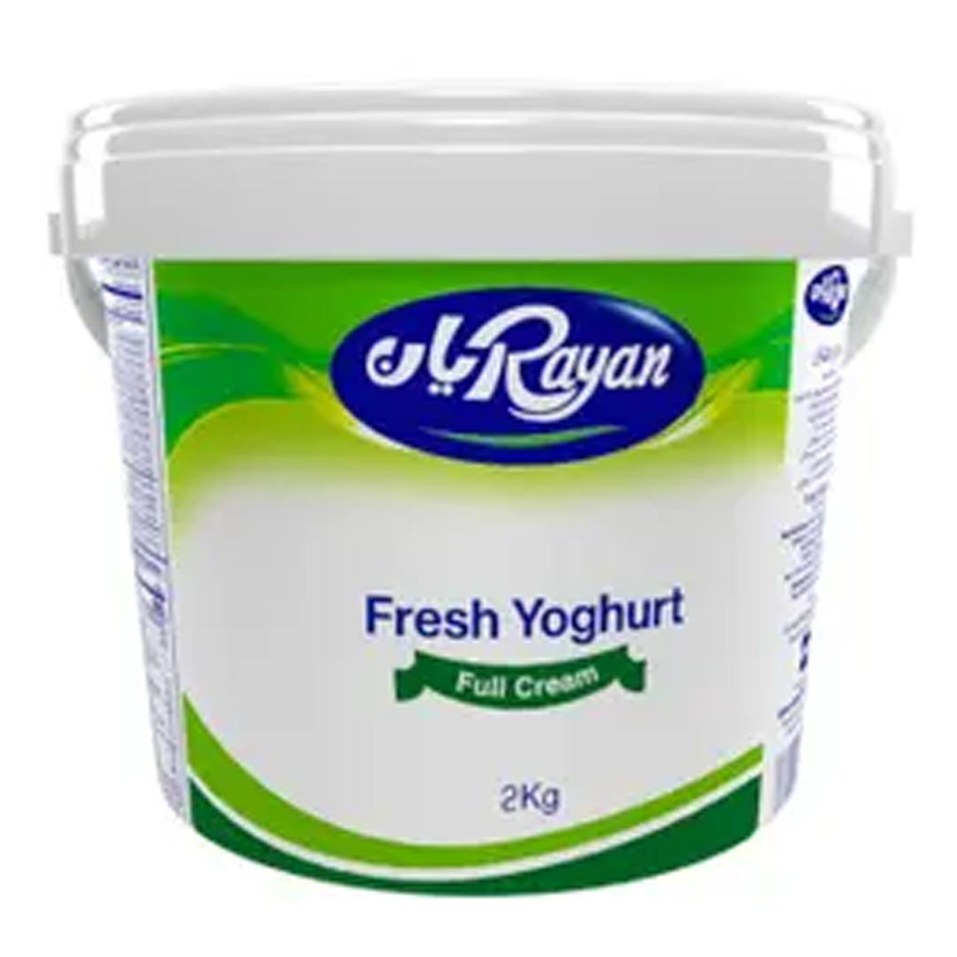Rayan Fresh Yoghurt Full Fat 2kg ريان زبادي كامل الدسم 2 كيلو