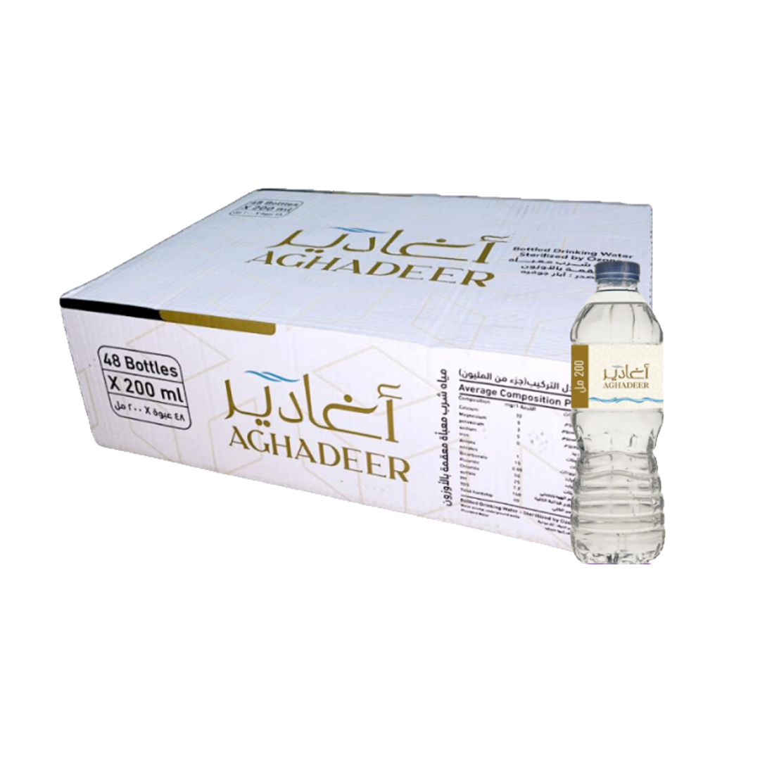 اغادير مياه شرب 200 مل Alghadeer Drinnking Water 200ml x48
