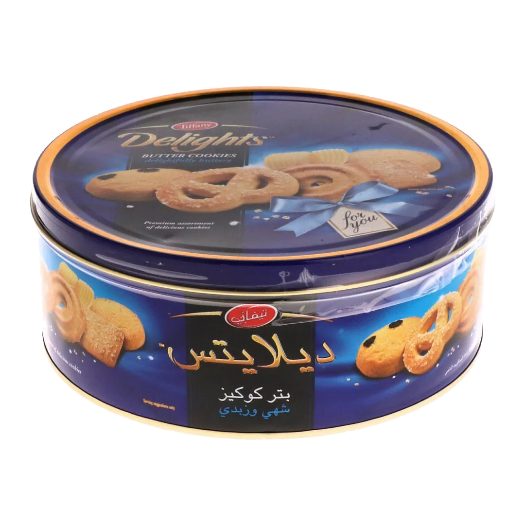 Tiffany Butter Cookies Tin 405 g تيفاني ديلايتس بتر كوكيز 405جرام