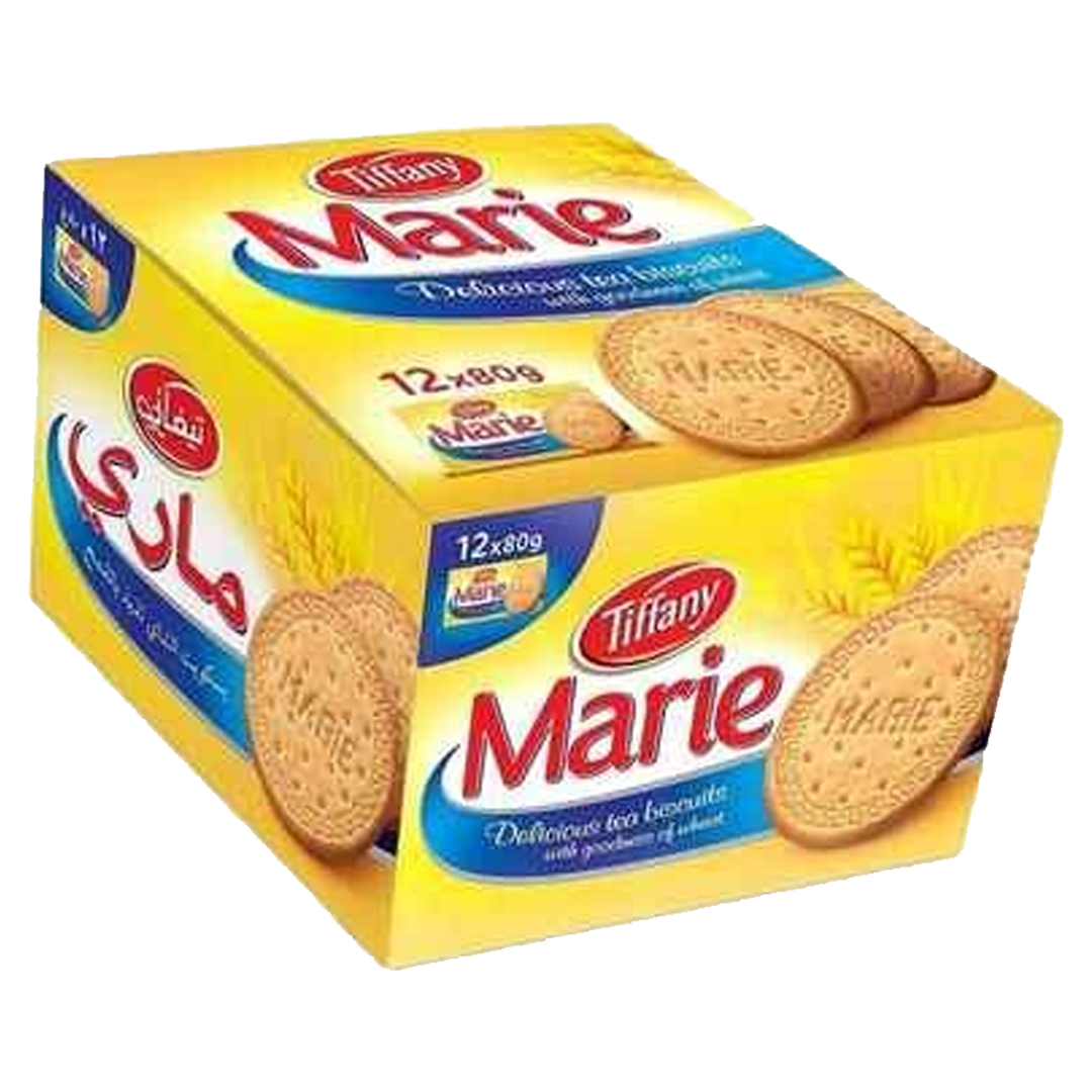 TIFFANY MARIE DELICIOUS TEA BISCUITS 80 g تيفاني ماري بسكويت الشاي بالقمح 80 جرام