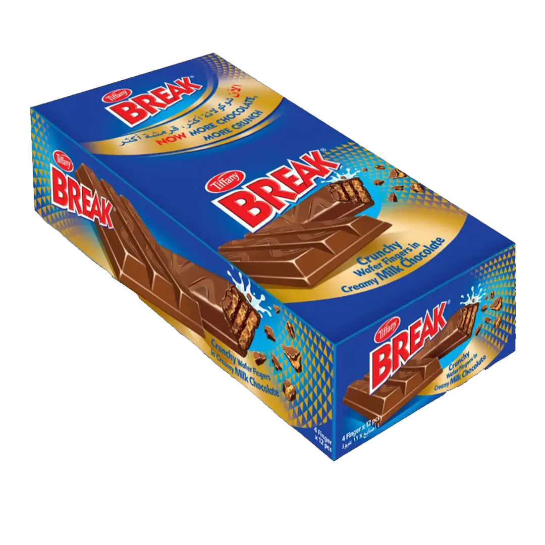 تيفاني بريك اصابع24* 12.5 جرام Tiffany Break Wafer Milk Chocolate 24 x 12.5g