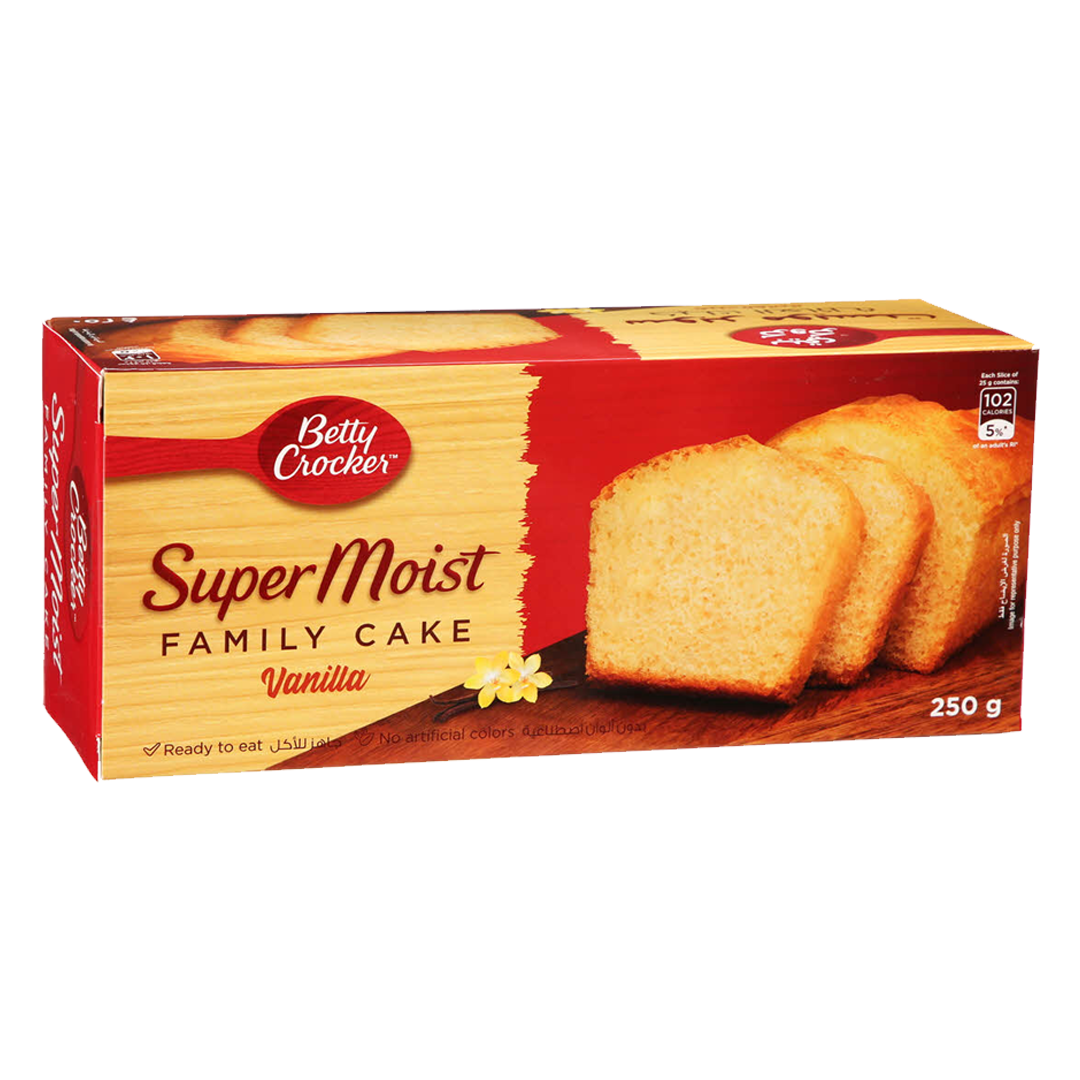 Betty Crocker Pound Cake Vanilla 250g بيتي كروكر كيك العائلة الفانيلا 250غ