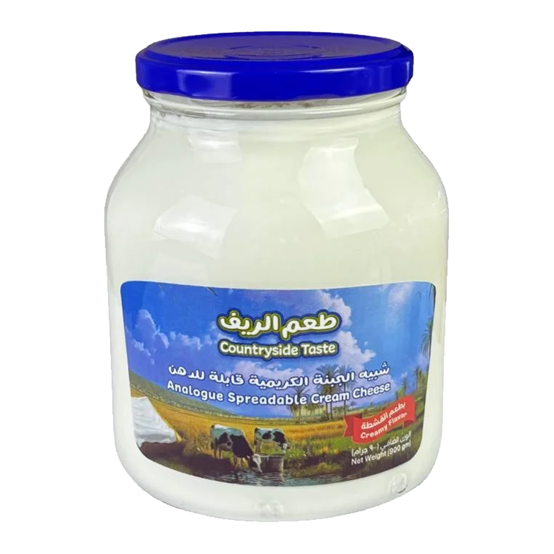 Countryside Taste Analogue Spreadable Cream Cheese 900g طعم الريف شبيهة الجبنة الكريمية قابلة للدهن 900 جرام