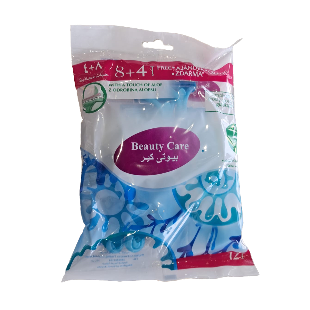 Beauty Care 2Shaver 8+4 بيوتي كير ماكينة حلاقة شفرتين نسائي 8+4