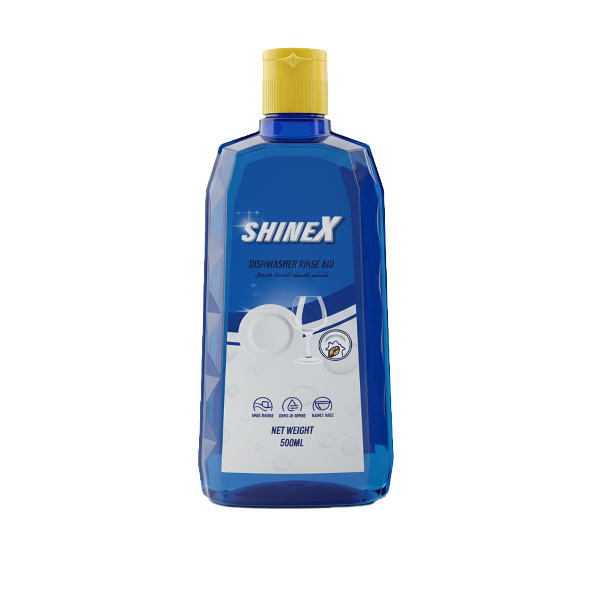 Shinex liquid Rinse Aid Dishwashers 500ml شايني اكس مساعد شطف سائل لغسالات الصحون 500مل