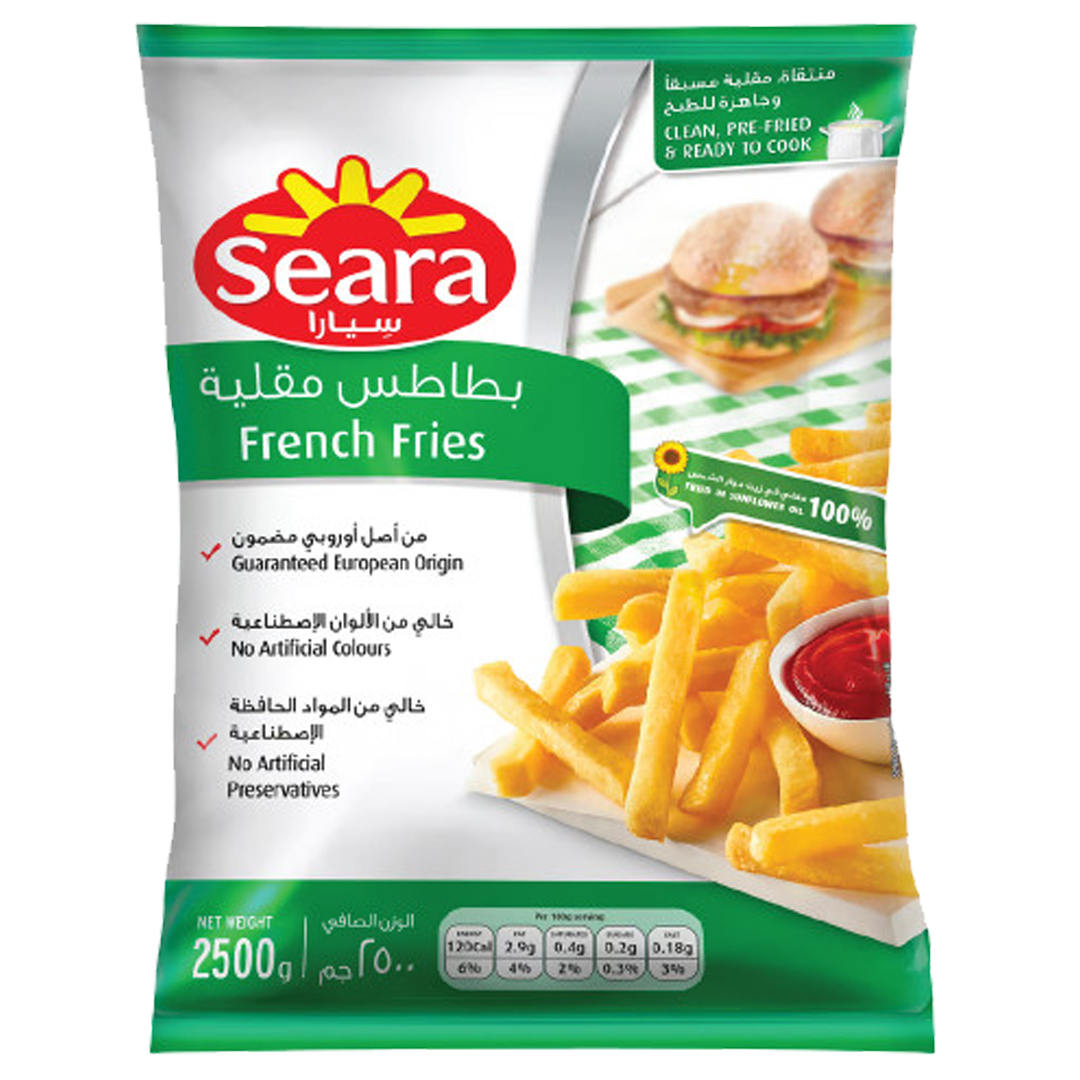 Seara French Fries 2.5kg سيارا بطاطس مقليه 2.5كيلو