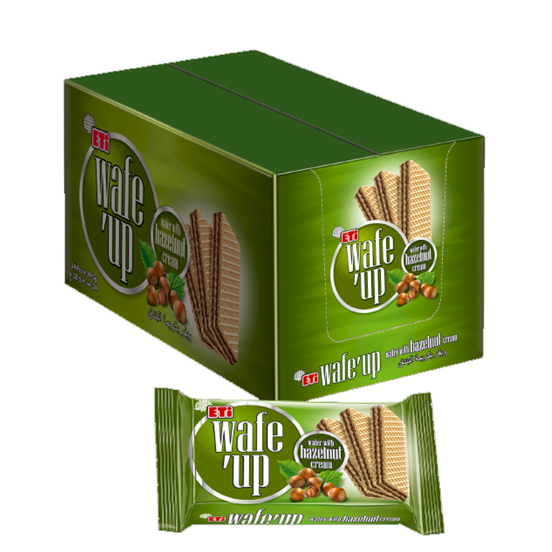 ETI Wafe Up Hazelnut Wafer 39.5g ويف اب ويفر بكريمة البندق 39.5غم