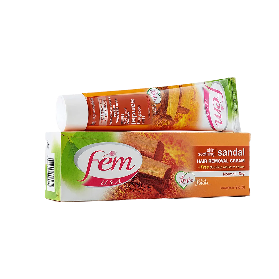 Fem Sandal Skin Softe Hair Removal Cream 120g فيم مزيل شعر صندل 120 جرام