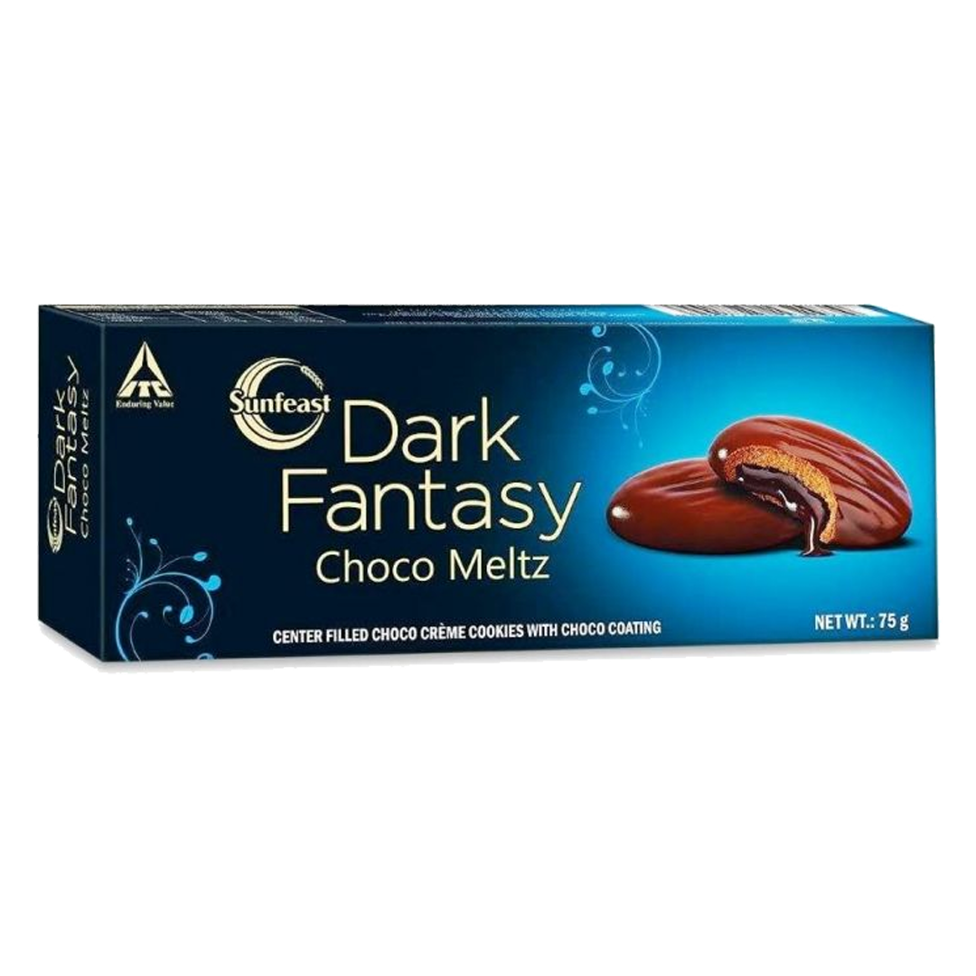 Sunfeast Dark Fantasy Choco Meltz 75gm صن فيست بسكويت بحشوة الشوكولاتة ميلتز 75جم