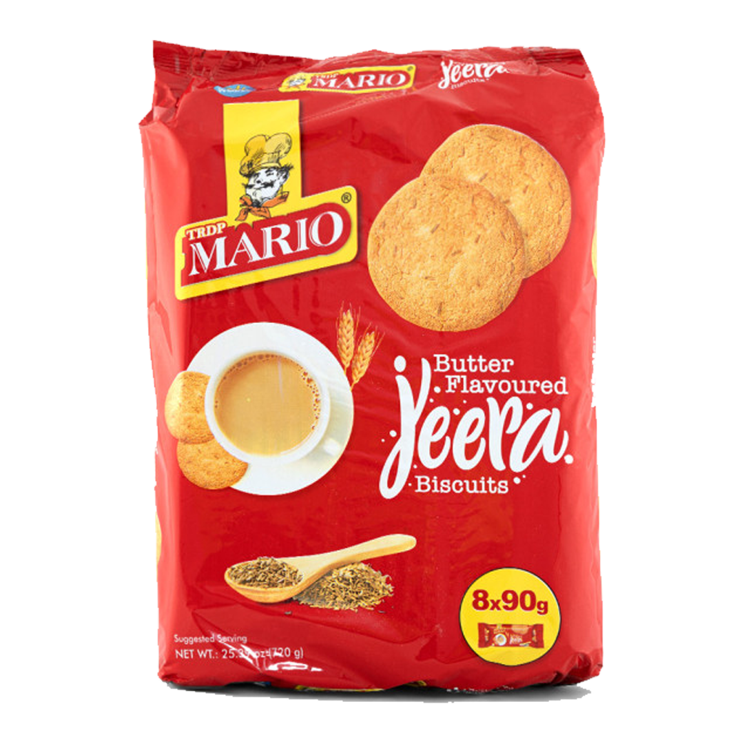 Mario Butter Jeera Biscuits 90gm ماريو بسكويت بطعم الكمون 90جم