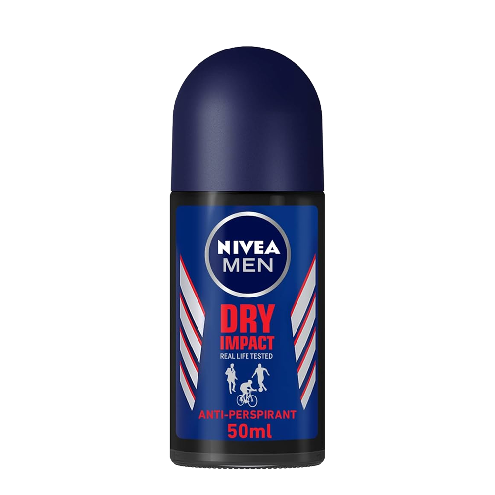 Nivea For Men Deo Roll Dry Impact 50ml نيفيا رول مضاد للتعرق دراي اكتف 50 مل