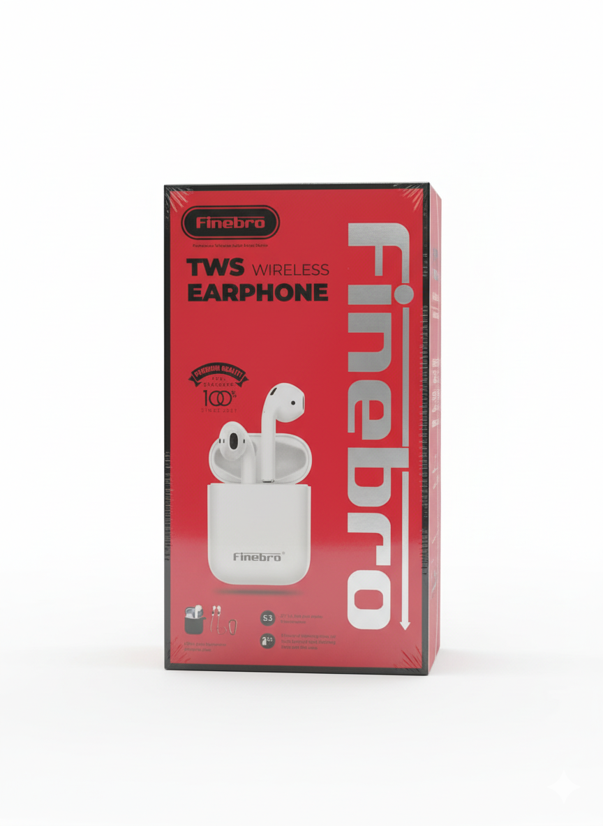 Finebro Wireless Earphone فاينبرو سماعة بلوتوث اربوت
