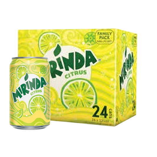 Mirinda Citrus Can 325ml x24 x ميرندا الحمضيات علبة 325 مل