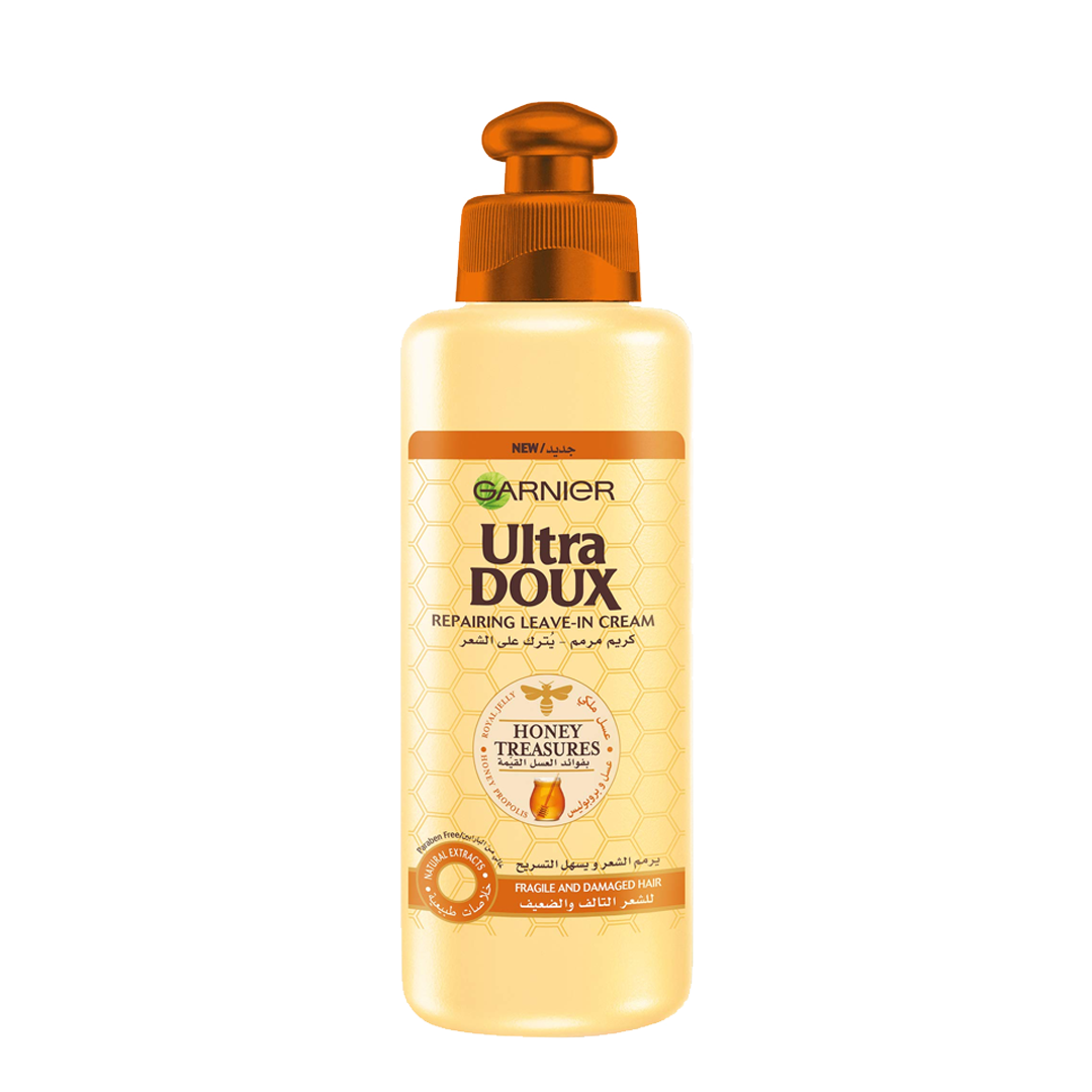 Garnier Ultra Doux Honey Treasures Leave-In 200 ml غارنية الترا دوكس ليفي كريم عسل ملكي للشعر التالف 200مل