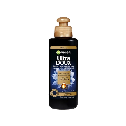 Garnier Ultra Doux Cream Black Charcoal & Nigella Seed Oil 200ml غارنية كريم الفحم الاسود للشعر الباهت 200مل