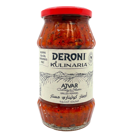 ديروني اجفار كوليناري مستاد صلصة الفليفلة المشوية 500جرام |Deroni Grilled Peppers Sauce 500g@
