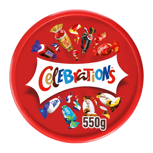 Celebrations Milk Chocolates Tub 550gm سلبريشن شكولاته مشكلة علب 550 جرام