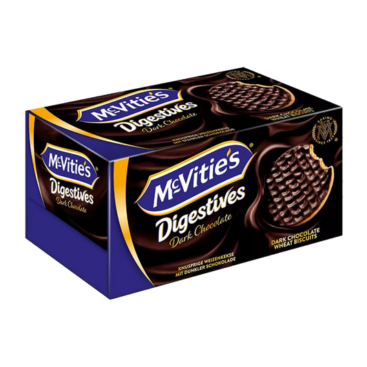 MCVITIES DIGESTIVE DARK CHOCOLATE BISCUIT 200g دايجستيف بسكويت شكولاته داكنة 200غم